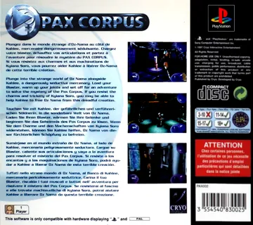 Pax Corpus (EU) box cover back